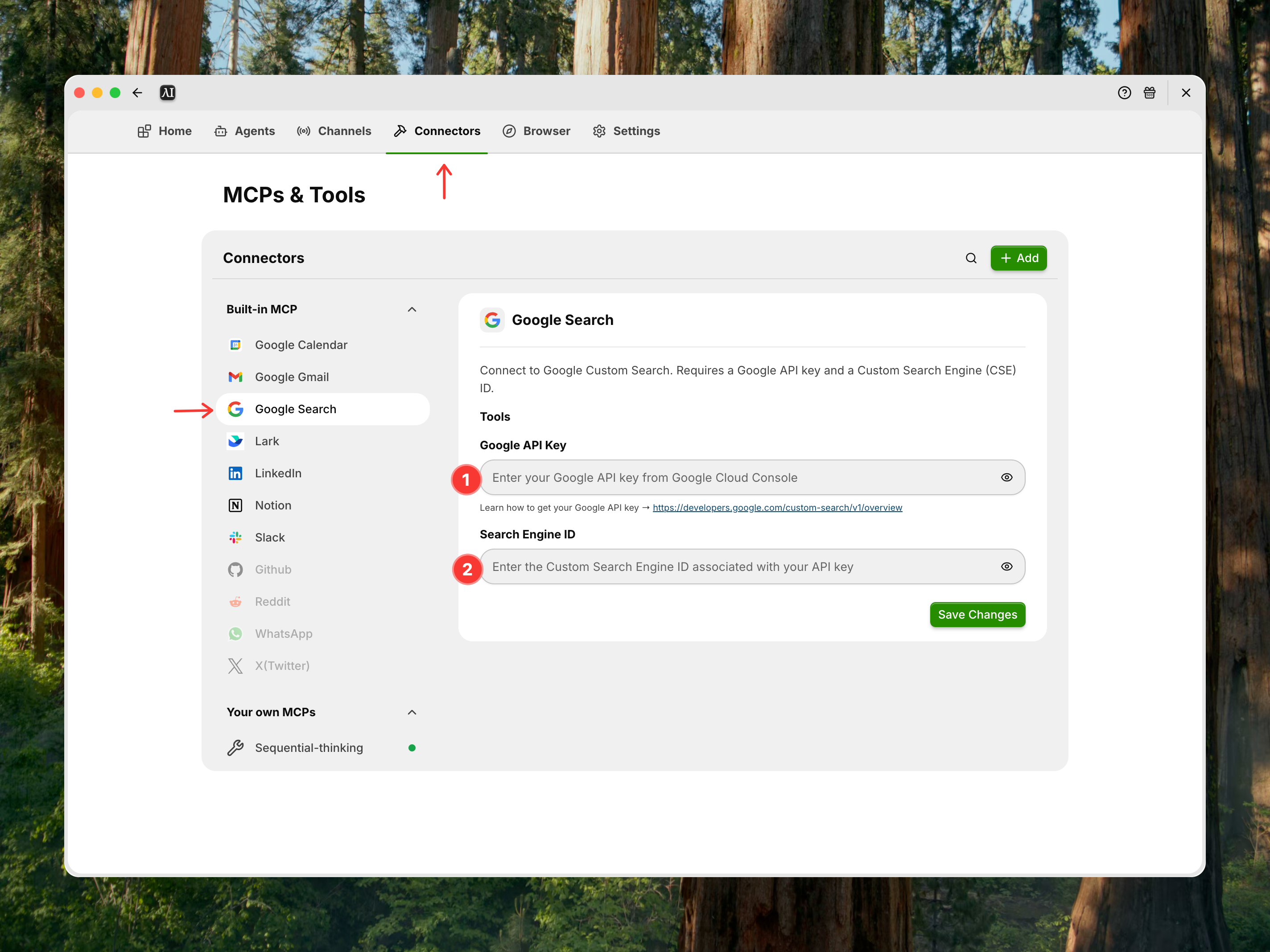 Configure Google Search toolkit